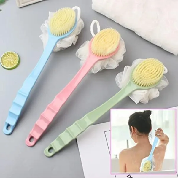 2-in-1 Bath Brush & Loofah – Deep Clean & Exfoliate