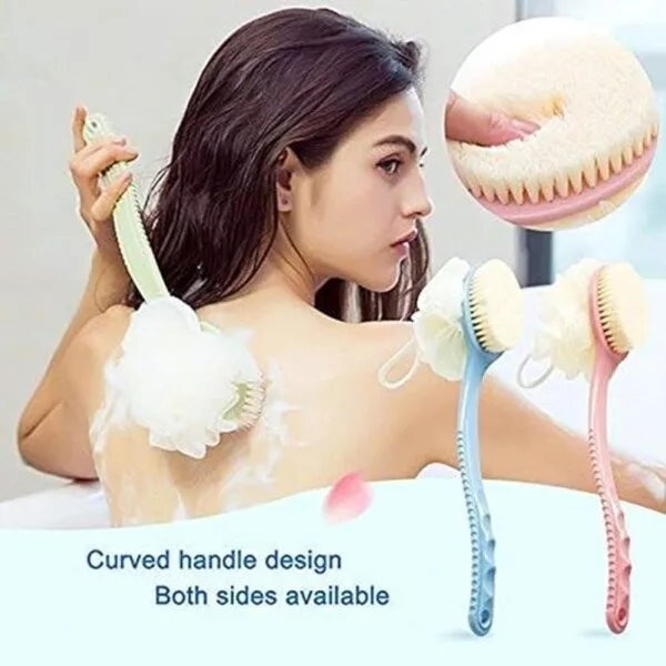 2-in-1 Bath Brush & Loofah – Deep Clean & Exfoliate