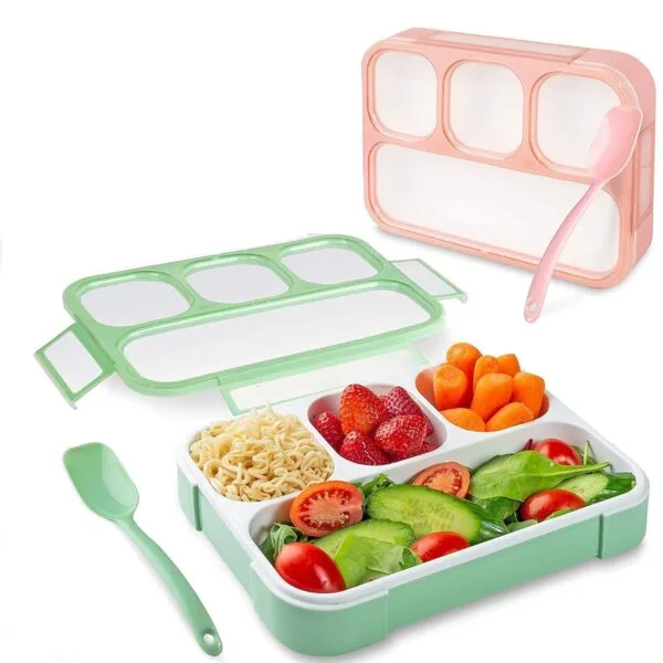 Leak-Proof 4-Compartment Lunch Box