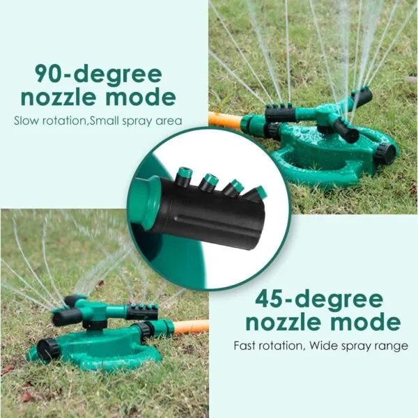 360° Adjustable Garden Sprinkler – Large Area Coverage