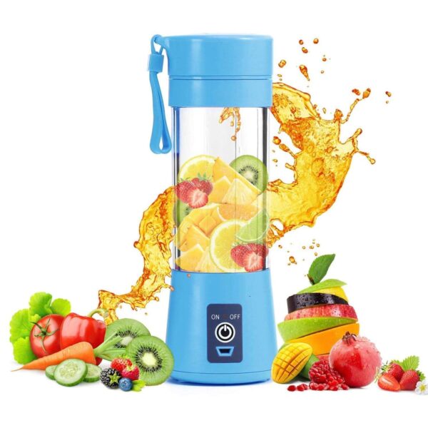 Portable 6-Blade Electric Juicer Blender