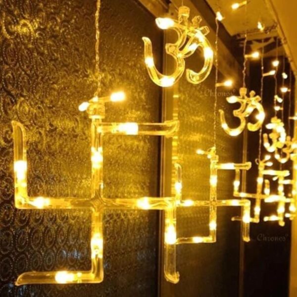 Om Swastik String Lights