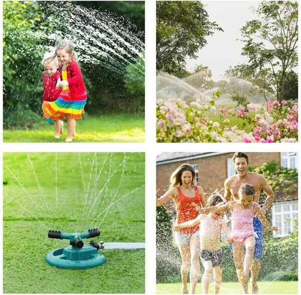 360° Adjustable Garden Sprinkler – Large Area Coverage