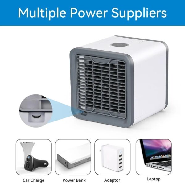 Mini Portable Air Cooler – 3-in-1 Personal Room Cooling Fan