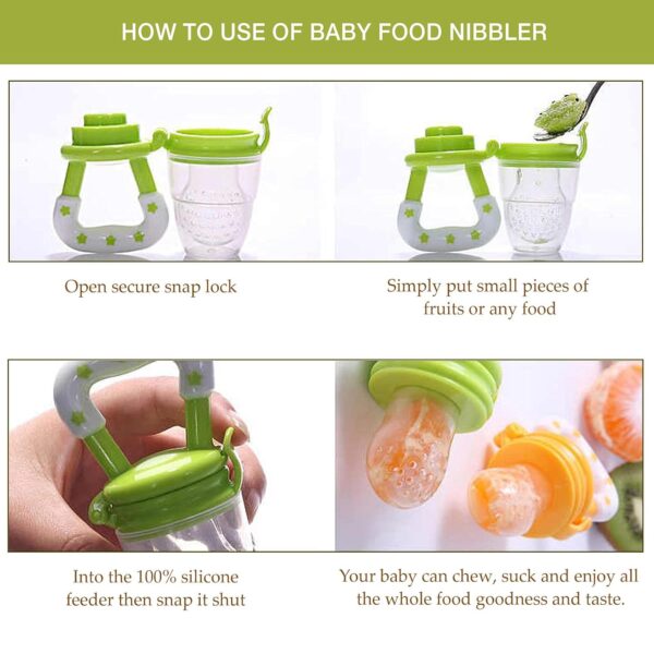 Safe-O-Kid BPA-Free Baby Fruit & Food Feeder – Safe & Non-Toxic Silicone Feeder