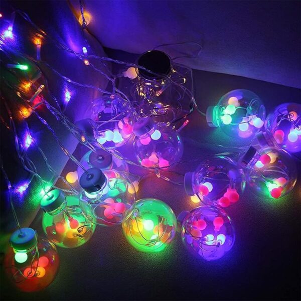 Party Propz Acrylic Multicolor Wish Ball Lights – 12 LED String Light (2.5m)