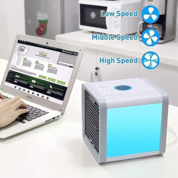 Mini Portable Air Cooler – 3-in-1 Personal Room Cooling Fan